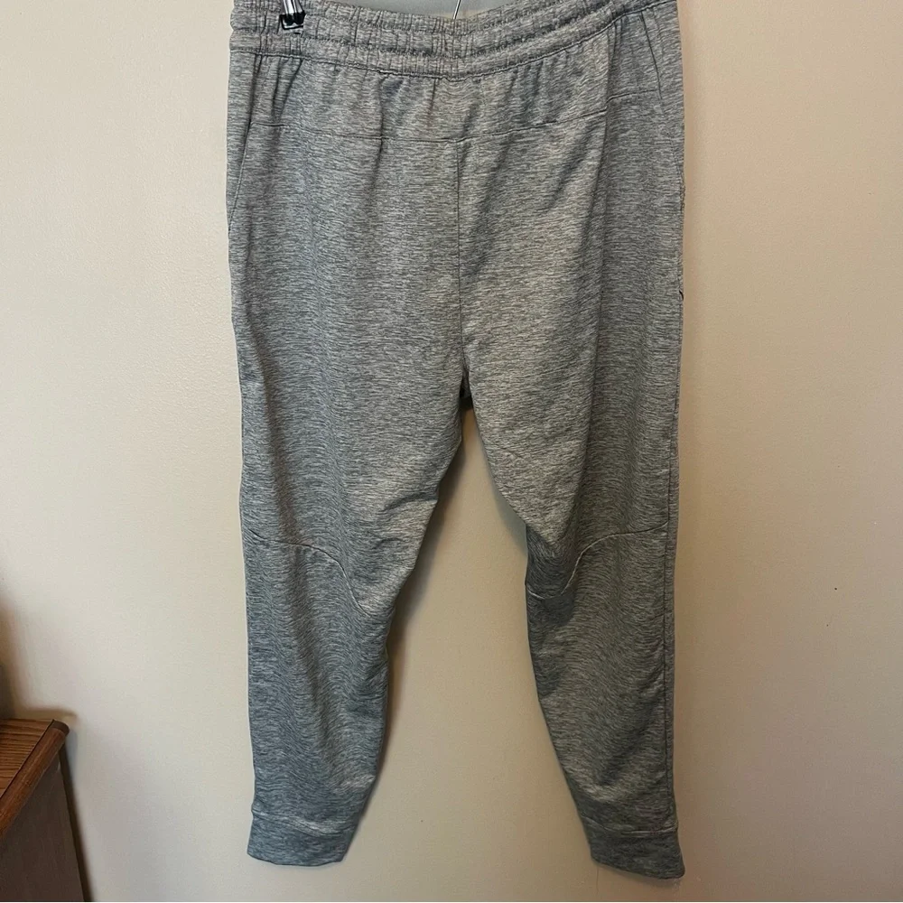 Men's Legend Gray performance jogger  zip side slash pockets drawstring waist